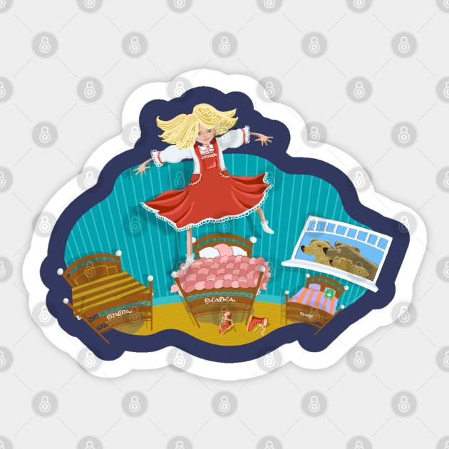 Goldilocks’ Dream Sticker by BullShirtCo